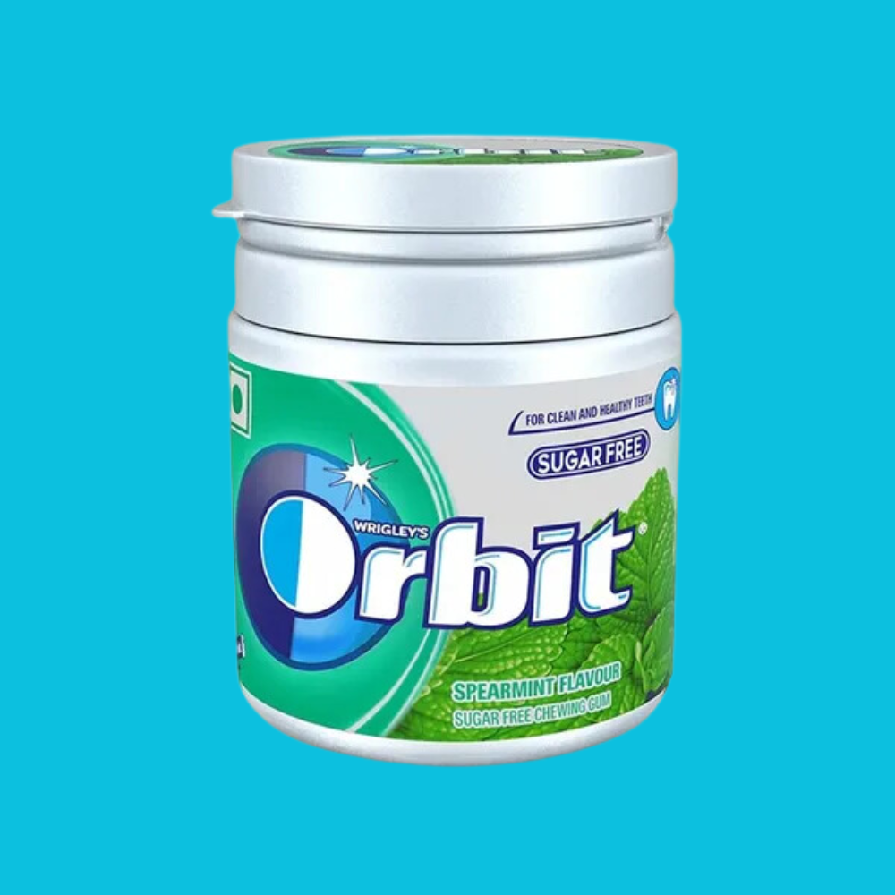 Orbit Sugar Free Spearmint Chewing Gum Pot