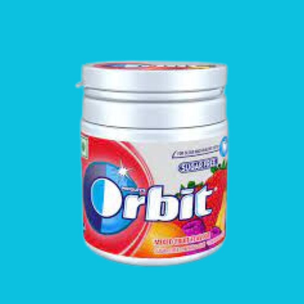 Orbit Sugar Free Mixed Fruit Chewing Gum Pot