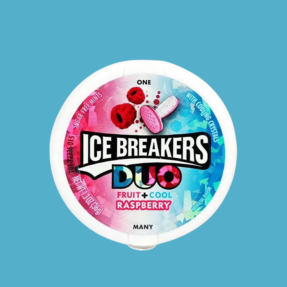 Ice Breaker Duo Fruit + Cool Mints, Raspberry