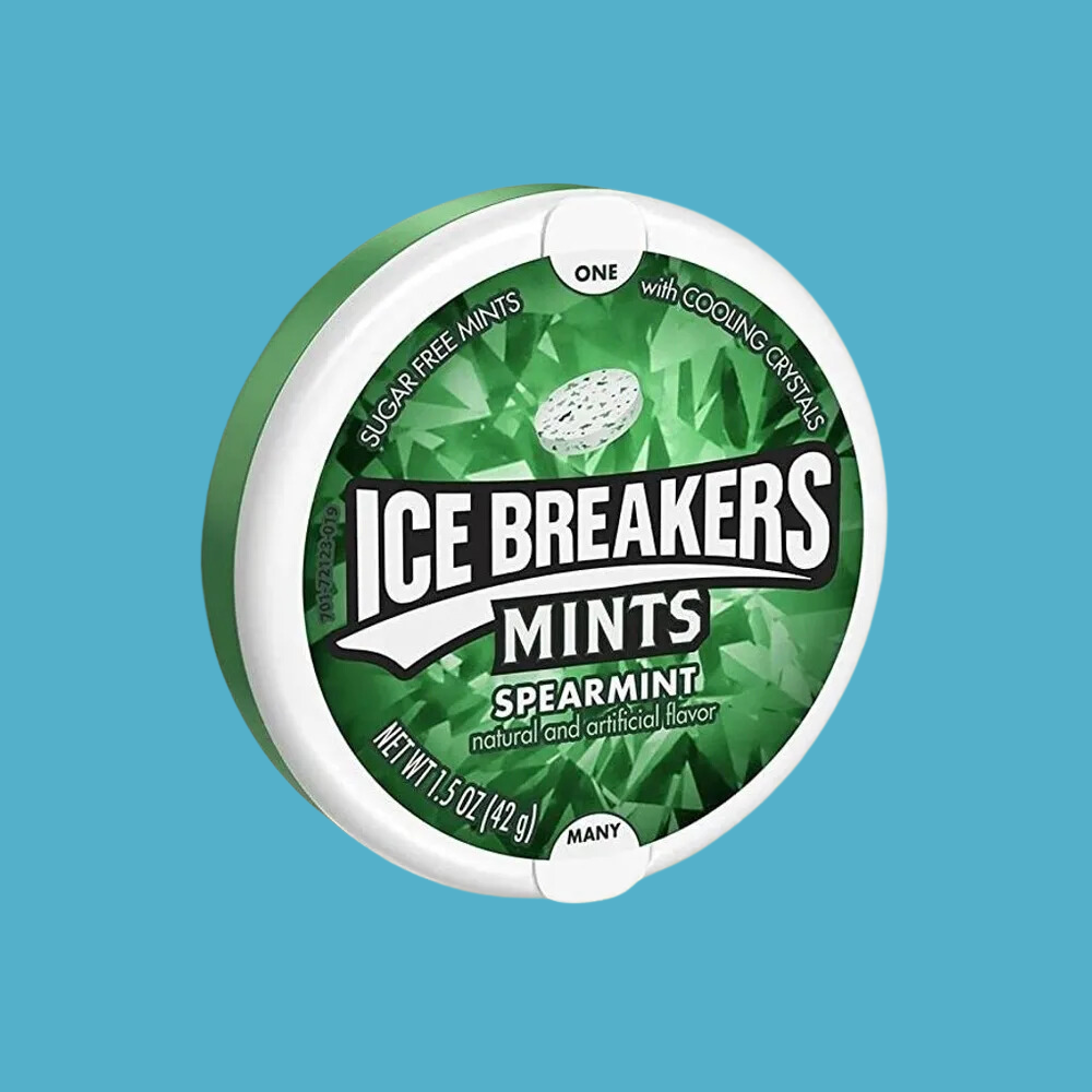 Ice Breakers Sugar Free Mint with Cooling Crystal, Spearmint